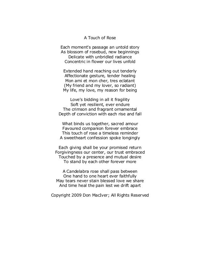 The One - Poems from a new beginning